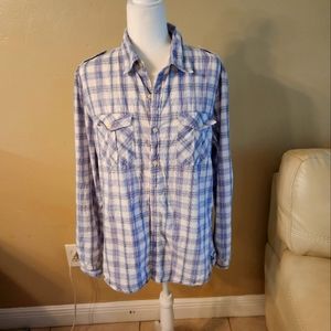 American eagle button up flannel